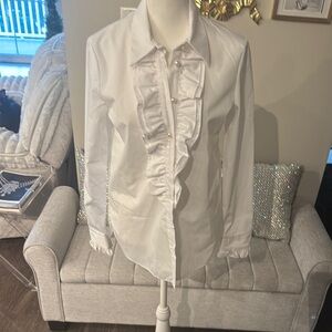 River Island White Button Down Shirt